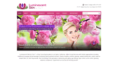 Desktop Screenshot of luminescentskinbytinat.com