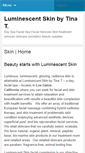 Mobile Screenshot of luminescentskinbytinat.com